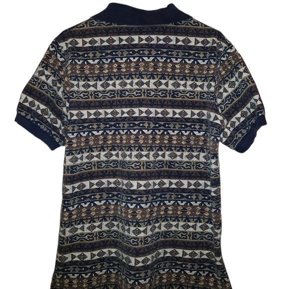 Polo Shirt Mens Large Multicolor Short Sleeve 100% Cotton Regular Fit - Picture 3 of 7